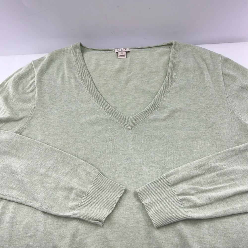 J. Crew V-Neck Cotton Sweater - Picture 4 of 10
